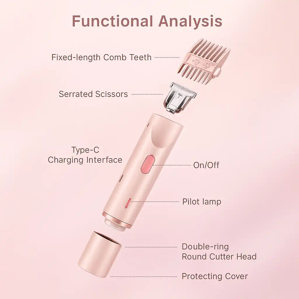 SilkGleam™ – Silky smooth skin, no bumps, no burns.