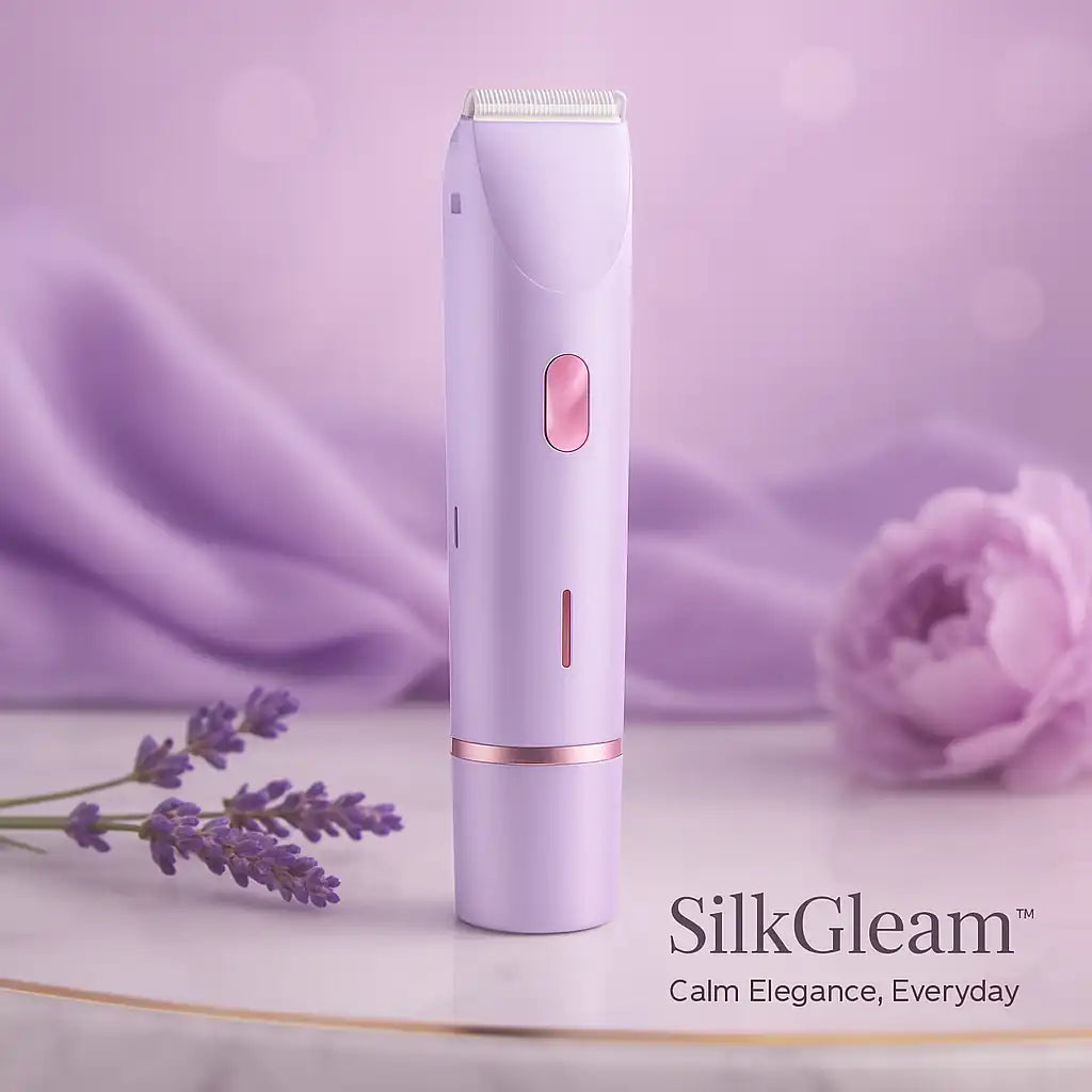 SilkGleam™ – Silky smooth skin, no bumps, no burns.