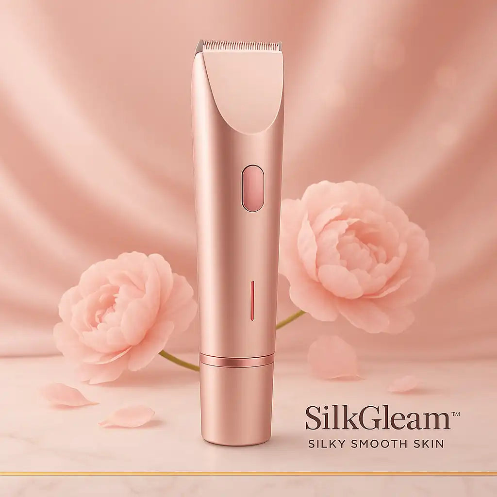 SilkGleam™ – Silky smooth skin, no bumps, no burns.